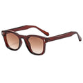 Burgundy Fade Square Sunglasses
