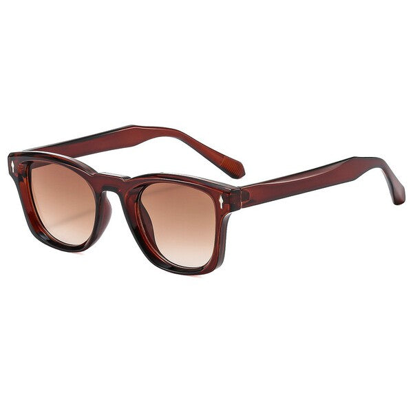 Burgundy Fade Square Sunglasses